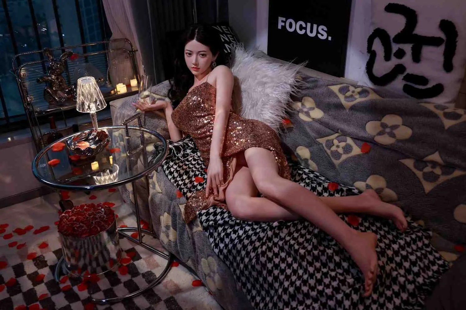 158cm (5ft1") Elegant Asian Silicone Sex Doll - D-Cup - Fanny view 6