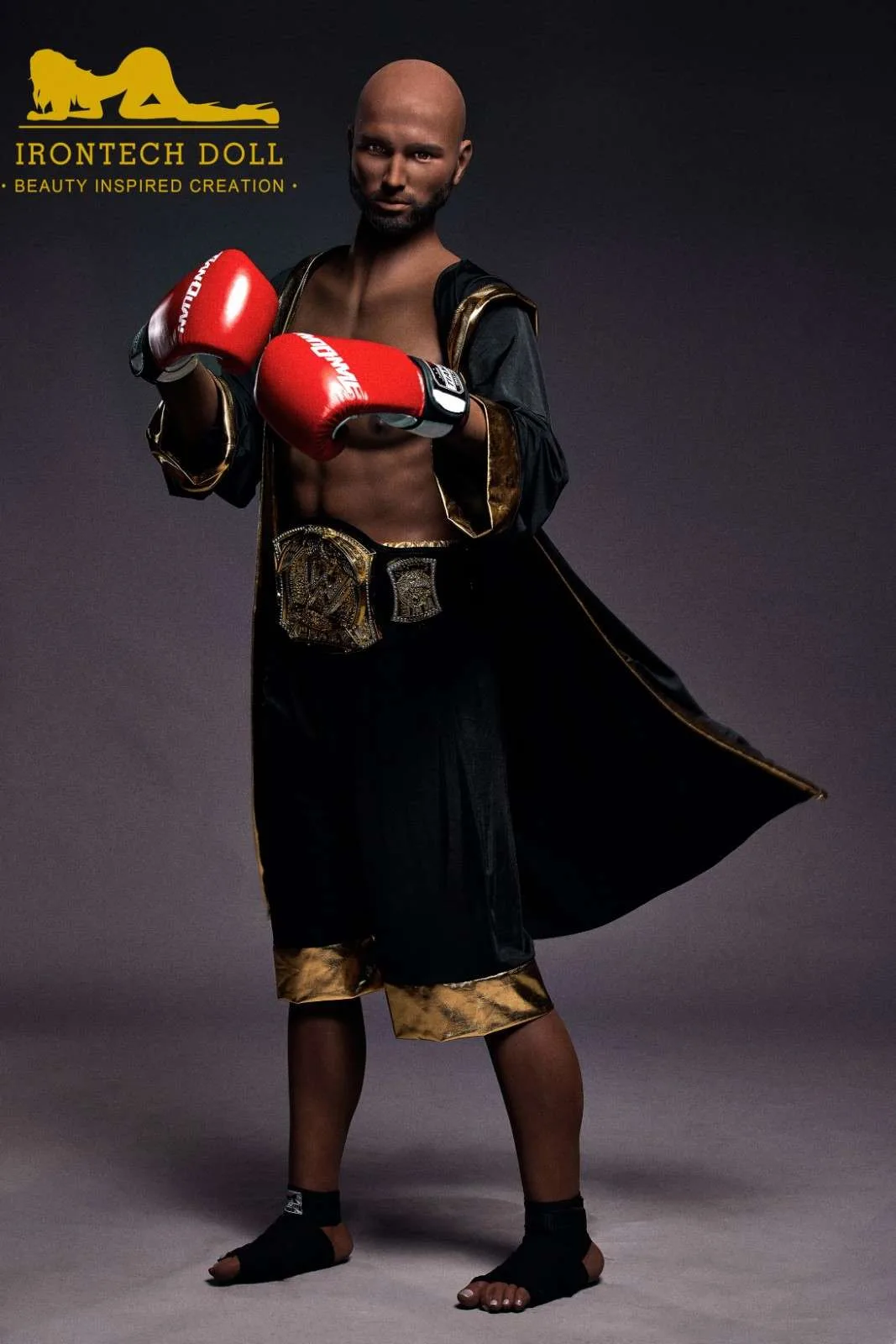 175cm (5ft9') Boxing Champion Black Male Sex Doll - Jack view 1