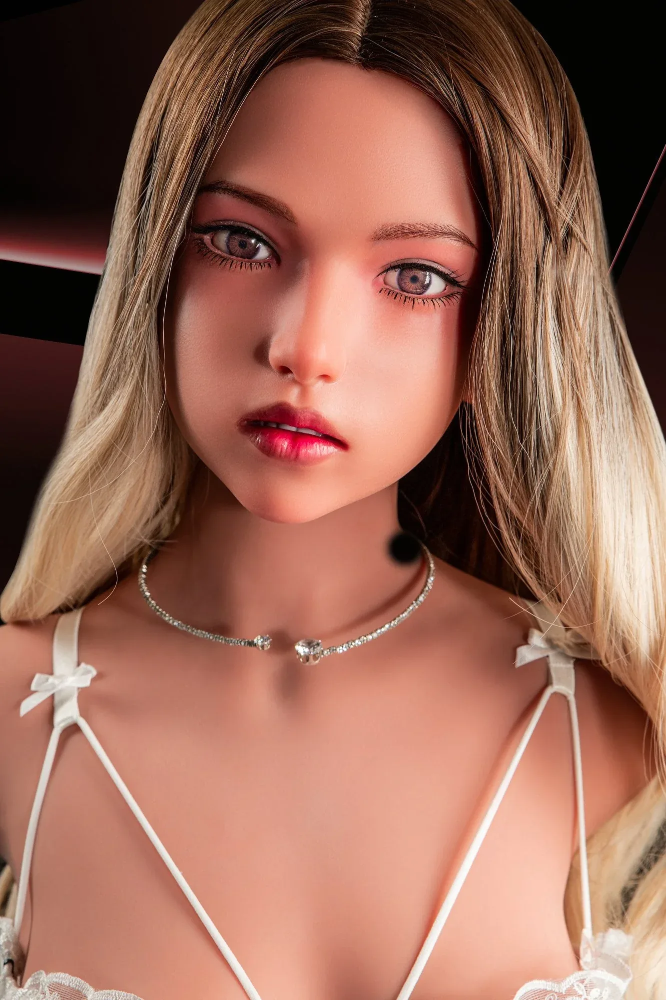 110cm (3ft6") Sexy Blonde Sex Doll Torso Body TPE & Silicone Head - Grace view 6