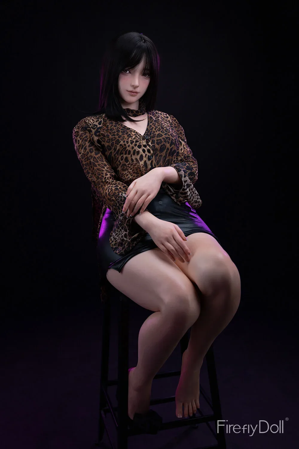 164cm (5ft3") Asiatic Leopard Print Silicone Sex Love Doll - Linglong view 6