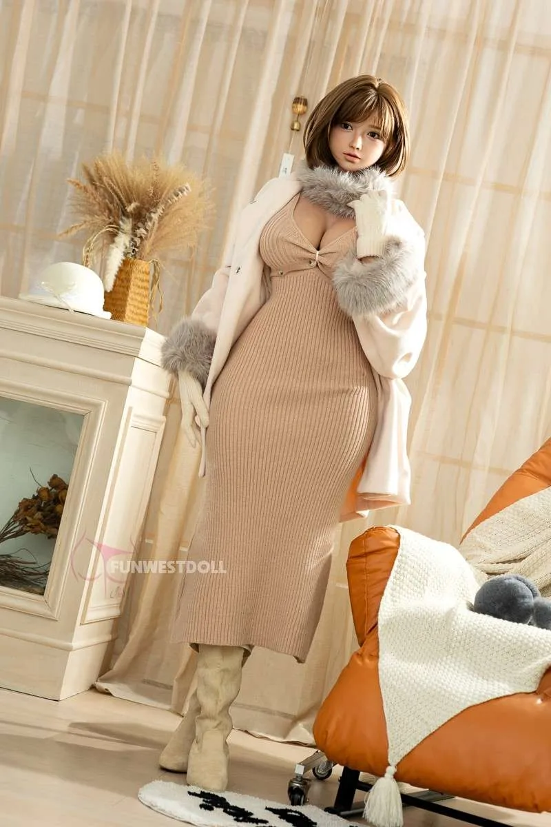 157cm (5ft2") Asian Skin Texture Version Silicone Sex Doll - G-Cup - Amy view 4