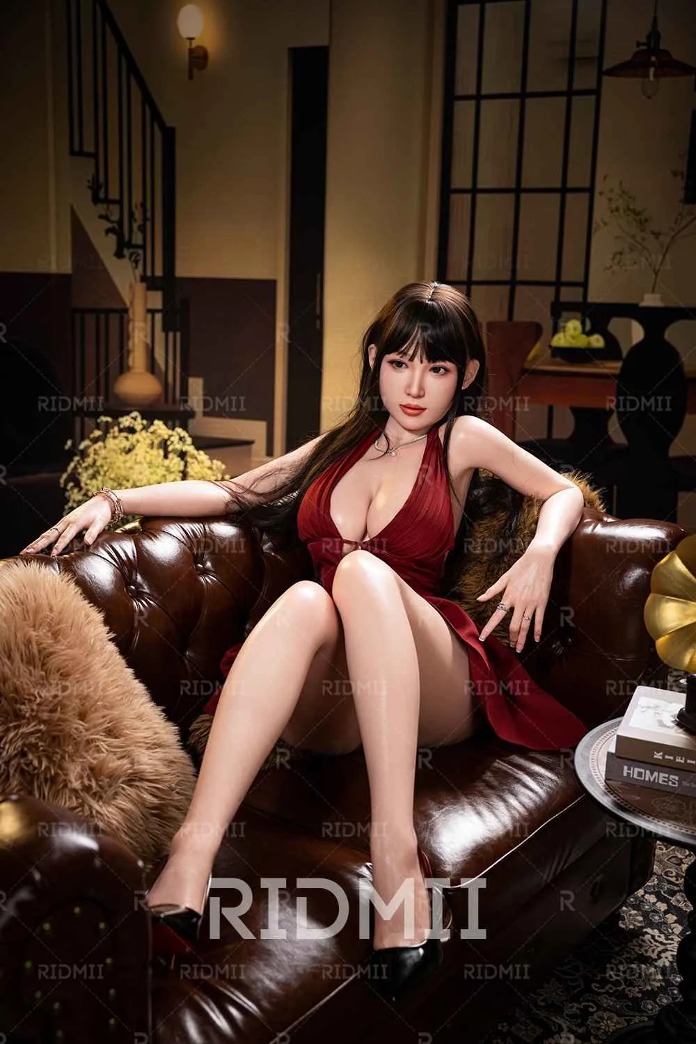 163cm (5ft3") Asian APP Controlled Silicone Head & TPE Body Sex Doll - Hain view 6