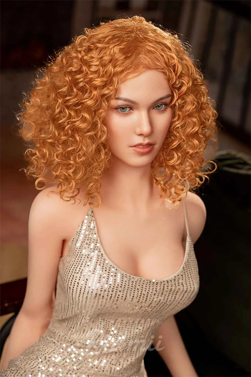 161cm (5ft2") Curly Hair Pretty Girl Hybrid Sex Doll - Jordi