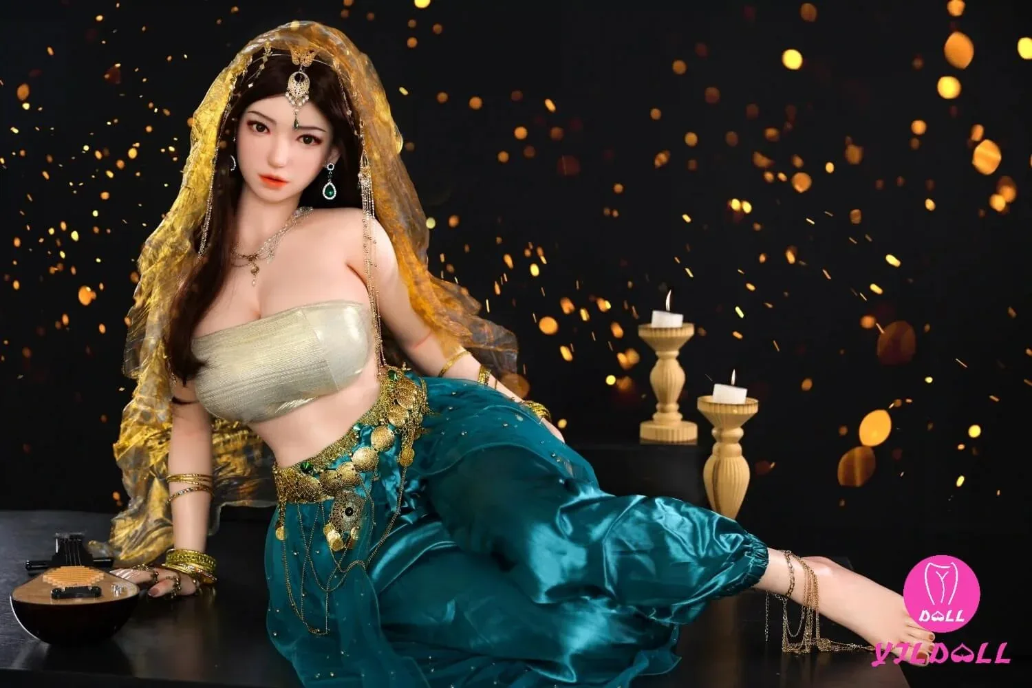 163cm (5ft3") Sexy Hindi Head & Body One Piece Silicone Love Sex Doll - F-Cup - Jiya view 5