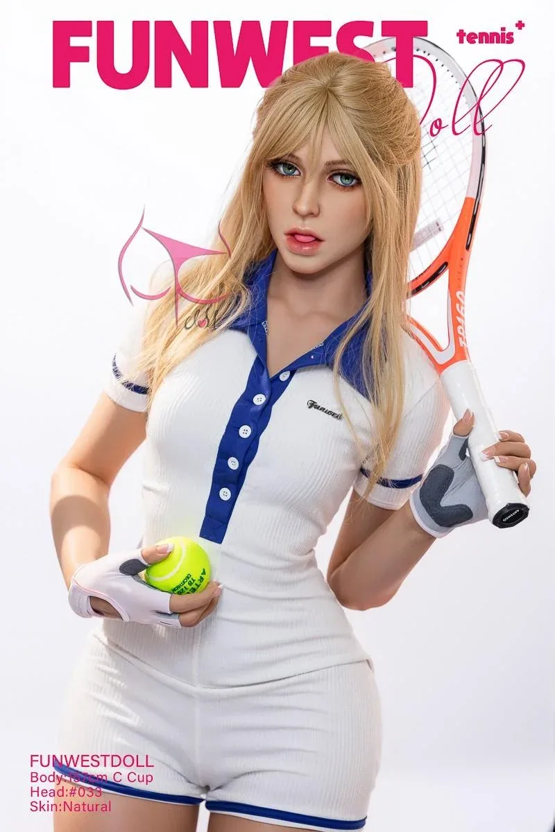 157cm (5ft2') C-Cup Tennis Player TPE Sex Doll with Small Boobs - Elina view 5