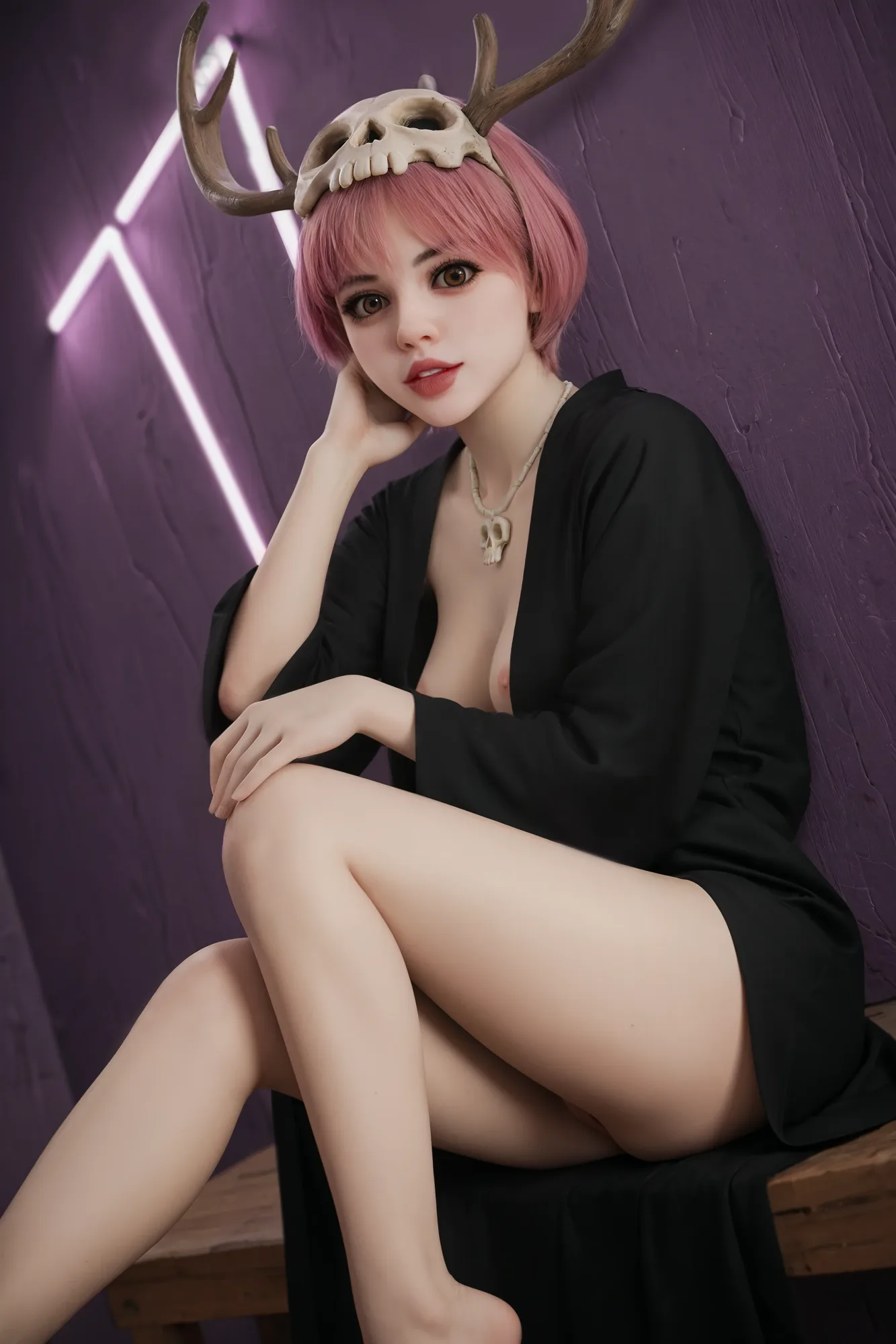 148cm (4ft8") Small Breast Anime TPE Sex Love Doll - In Stock | US Only view 4