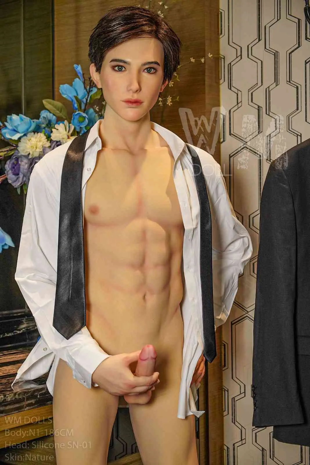 186cm (6ft1") Ultra Light Silicone Sex Male Doll view 2