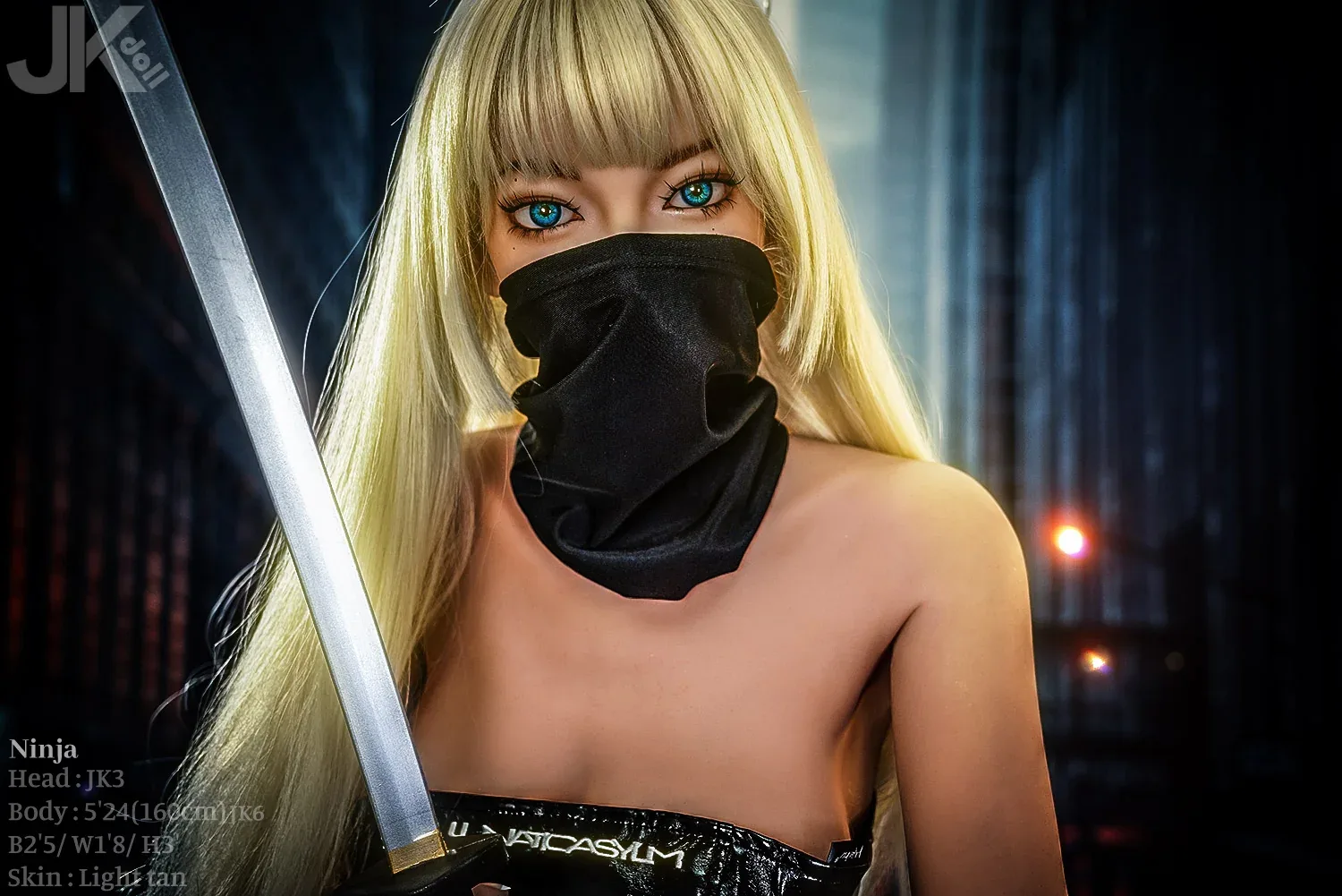 160cm (5ft3") Slim TPE Sex Doll – Ninja JK#3 view 5