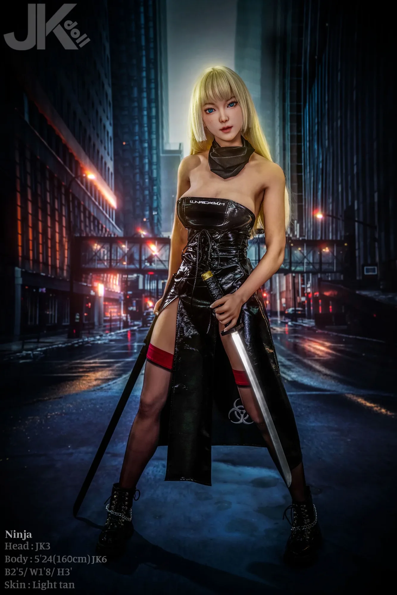 160cm (5ft3") Slim TPE Sex Doll – Ninja JK#3
