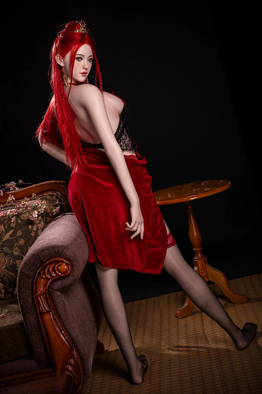 169cm (5ft6") Bombshell Redhead Full Silicone Sex Doll - C-Cup - Dache Zheng view 8