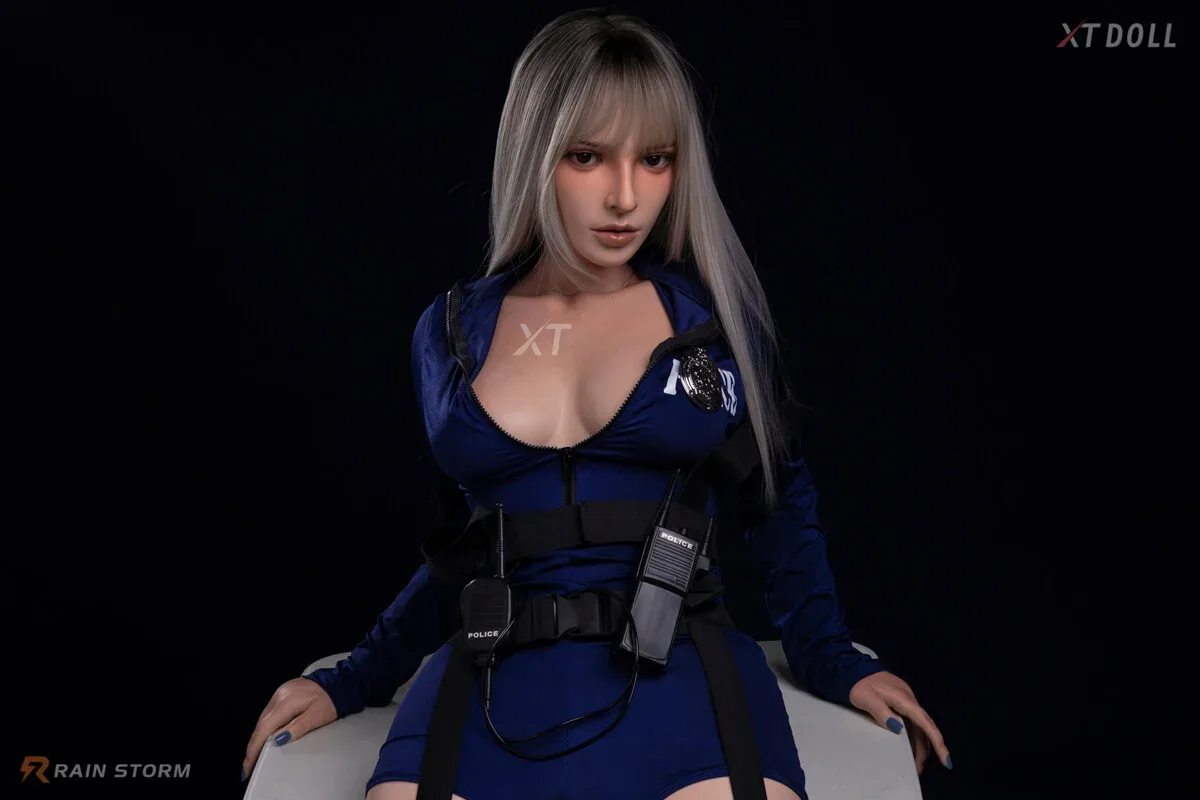 164cm (5ft3") Police Girl Fantasy Lifesize Silicone Sex Doll - C-Cup - Hannah view 6