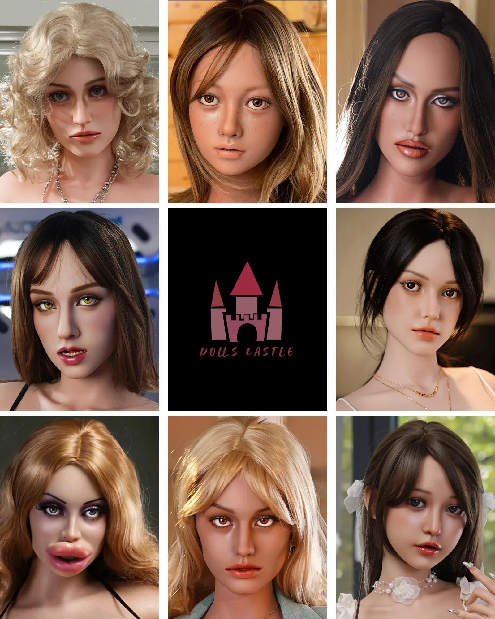 Dolls Castle Silicone Heads view 1