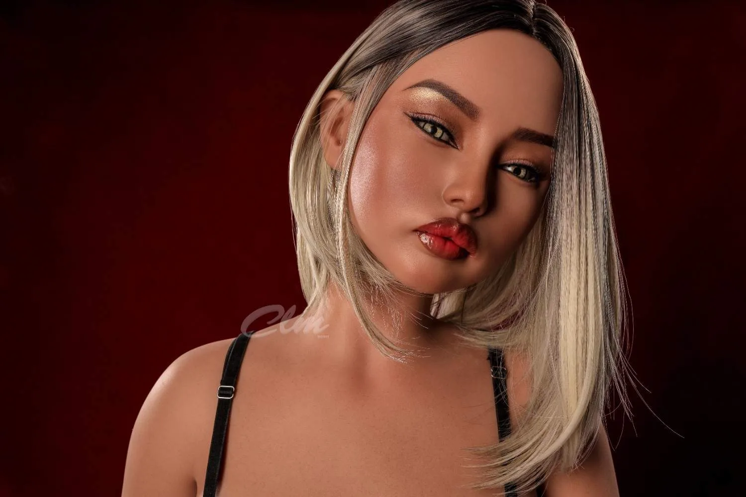 159cm (5ft2") Real Sex Doll - Lilian Full Silicone Love Doll in Black Skin Fat Belly view 6