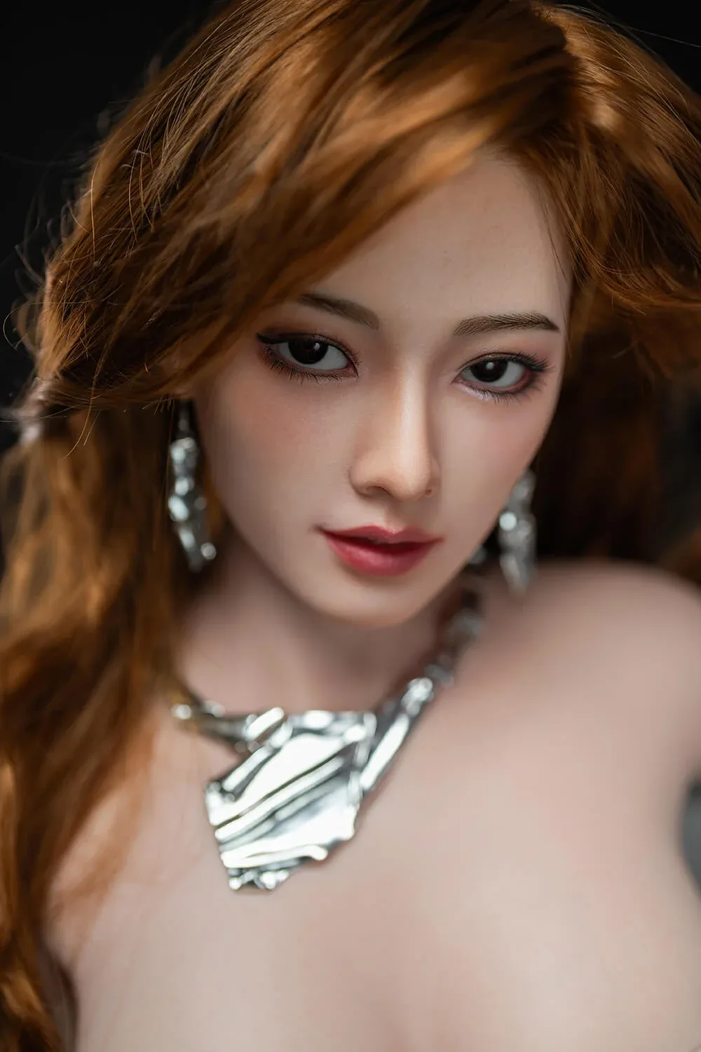 171cm (5ft9") Redhead Asian Silicone Sex Doll - D-Cup - Misa view 4