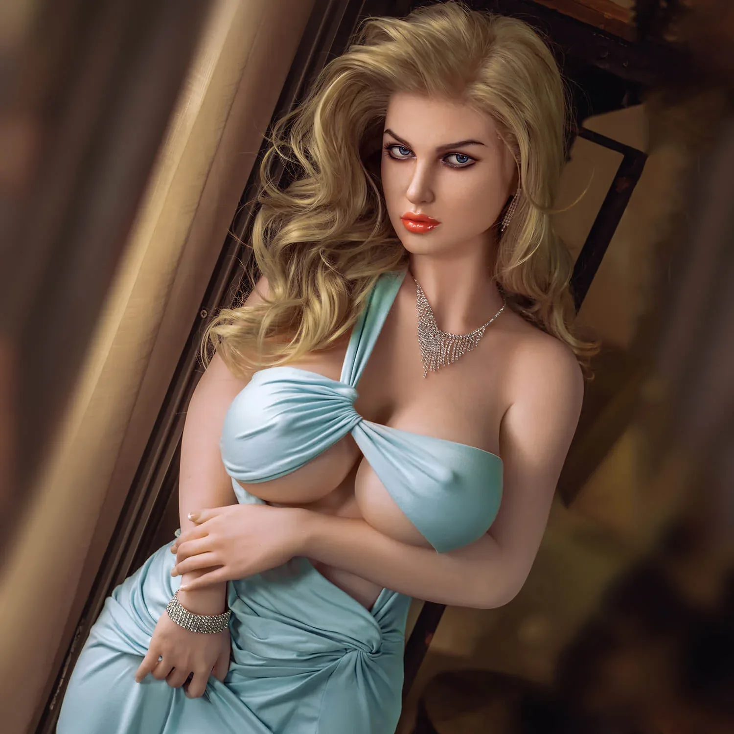 170cm (5ft5") Elegant Blonde Hybrid Sex Doll - D-Cup - Seraphina