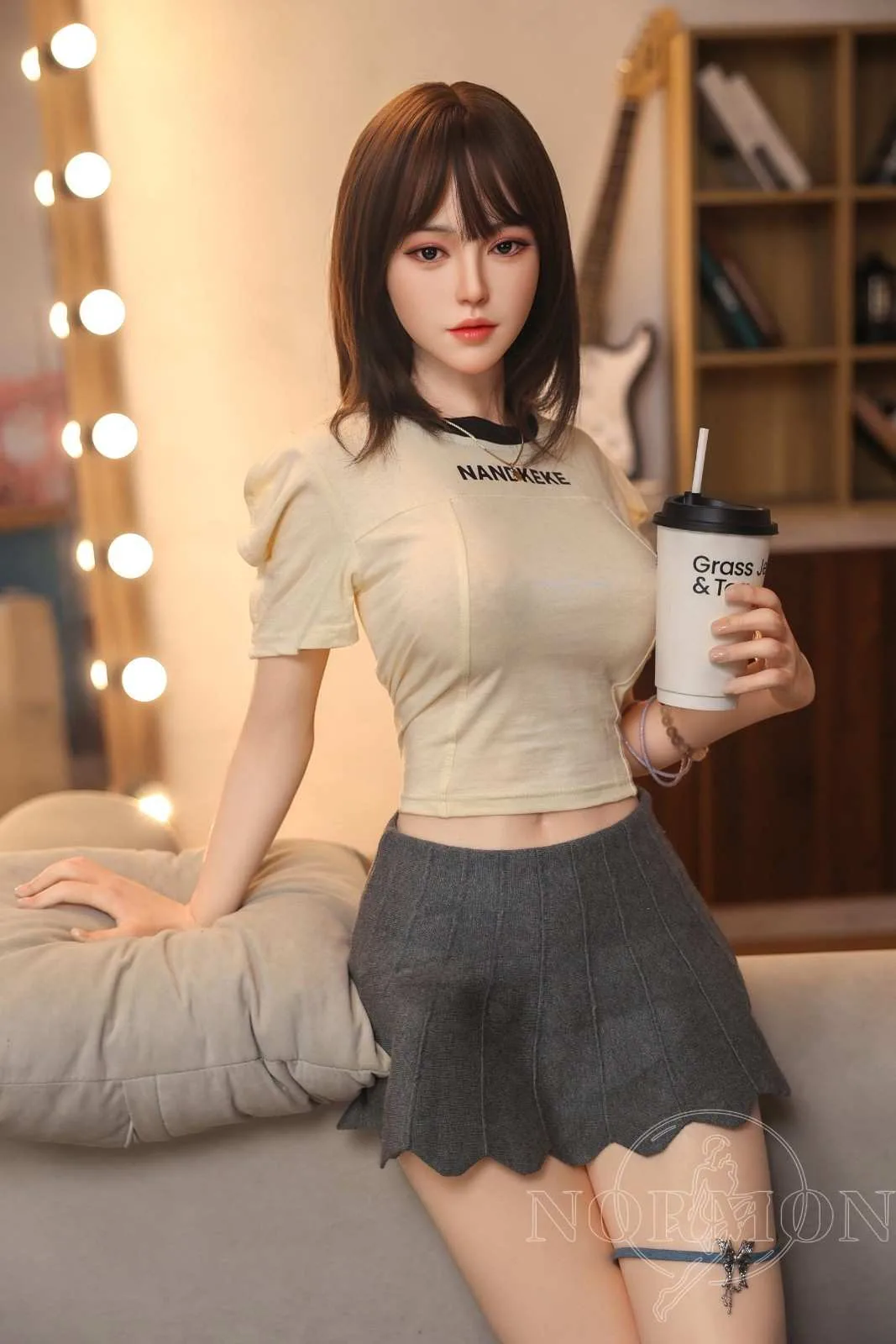 150cm (4ft9") Felexia Silicone Sex Doll - Realistic Japanese Fantasy - B-Cup - Anwen view 5