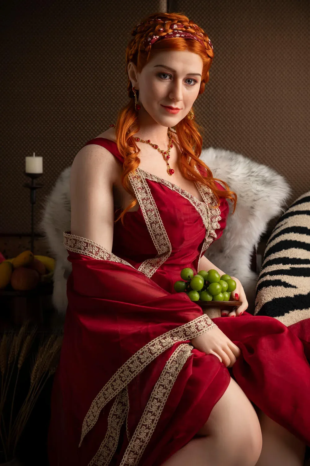 165cm (5ft4") Lady Redhead Elegant Silicone Sex Doll - G-Cup - Lucretia view 4