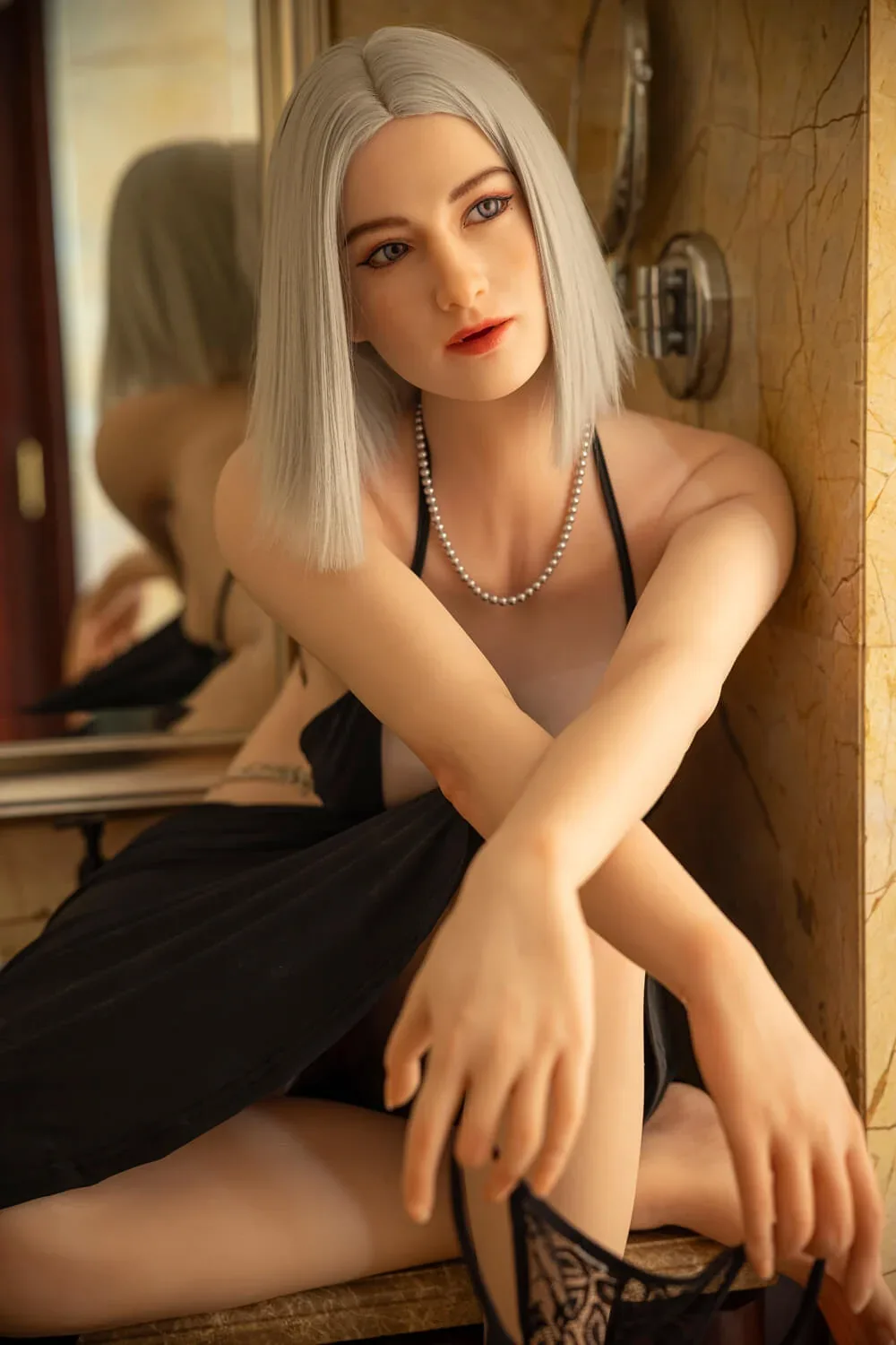 176cm (5ft7") Tall Blonde ROS Head Silicone Sex Doll - C-Cup - Gigi view 8