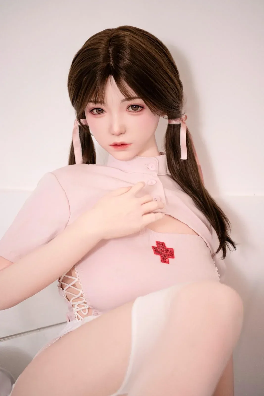 158cm (5ft1") Nurse Silicone Sex Doll - D-Cup - Emma view 6